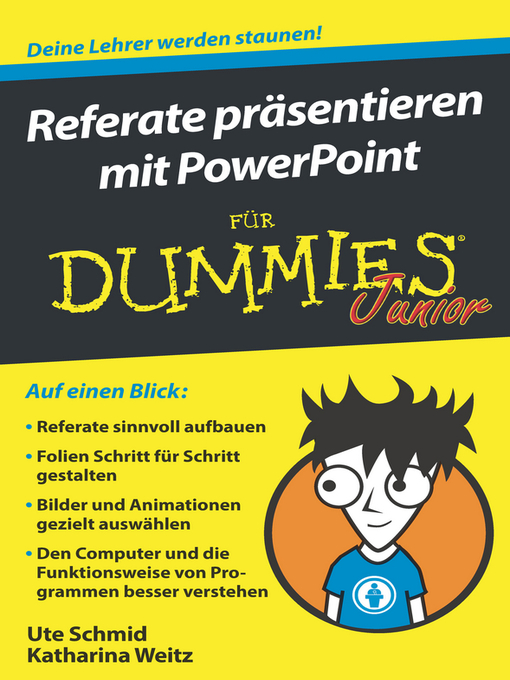 Cover image for Referate präsentieren mit PowerPoint für Dummies Junior